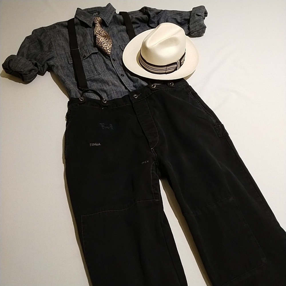Polo | Ralph Lauren Distressed Navy Trousers 36x30 - Picture 5 of 6